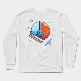 Astronaut helmet cartoon Long Sleeve T-Shirt